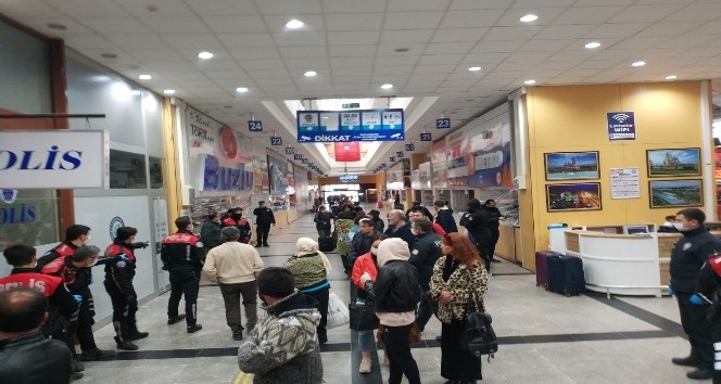 Otogar denetimleri başladı