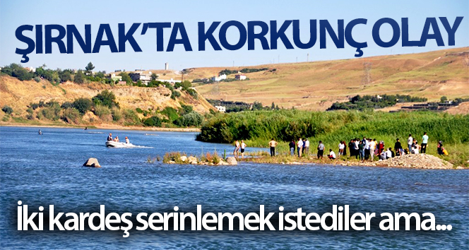 Cizre’de Dicle Nehrine giren 2 kardeşten biri öldü, diğeri kayboldu