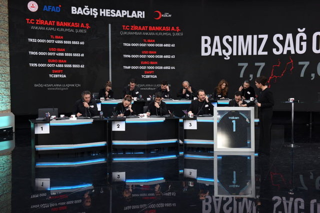 Yardım gecesinin bağışlarına ilişkin açıklama!