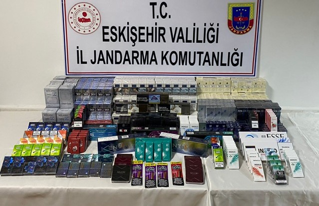 Jandarmadan kaçak sigara operasyonu