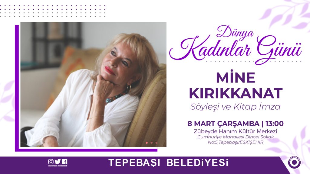Mine Kırıkkanat okurları ile buluşacak
