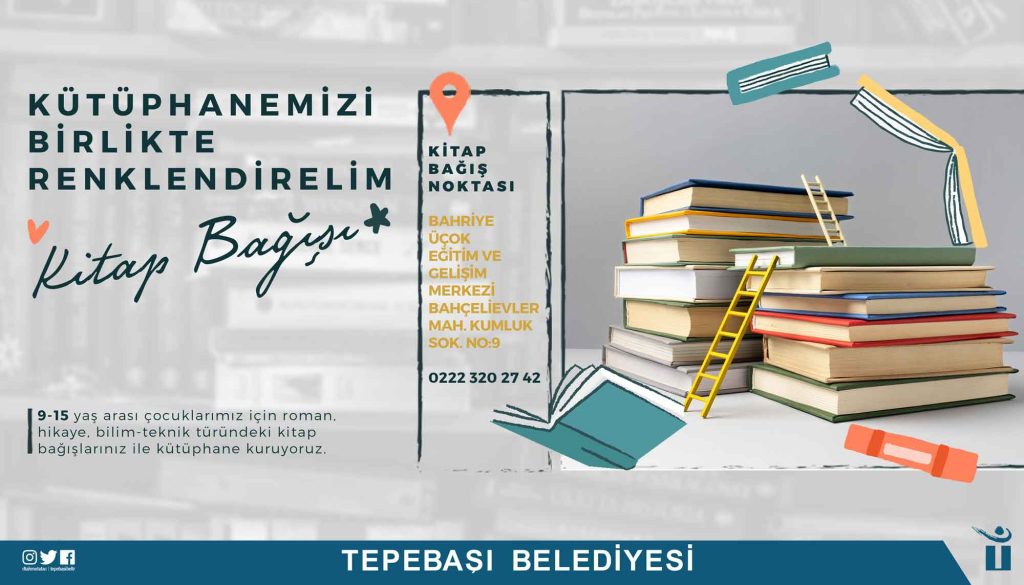Tepebaşı’ndan kütüphane kampanyası