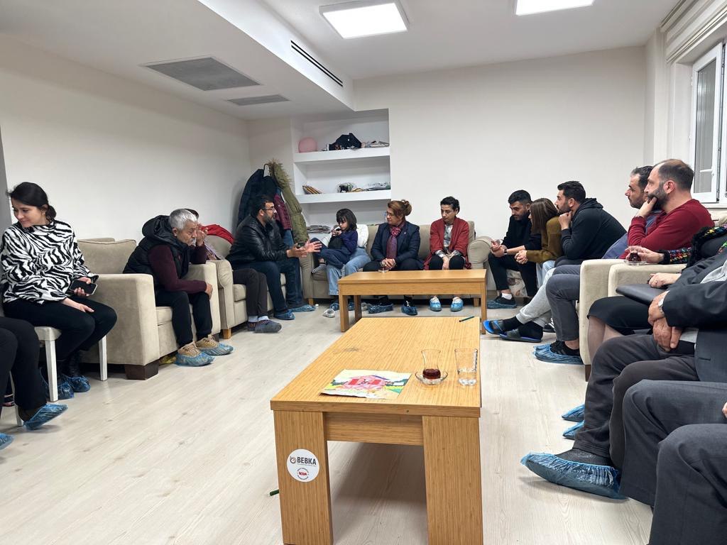Milletvekili Şahin’den depremzede misafirlere ziyaret