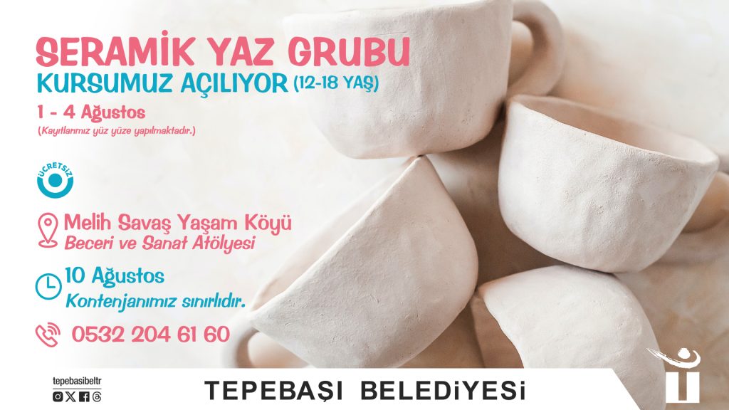 Beceri ve Sanat Atölyesi’nde seramik kursu başlıyor