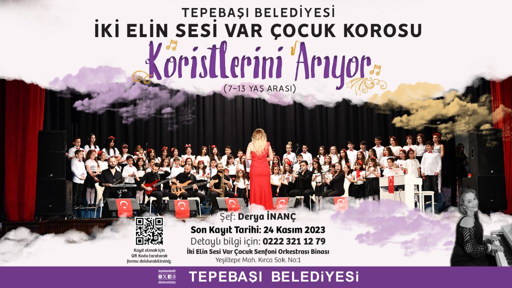 Çocuk korosuna kayıt için son gün 24 Kasım!