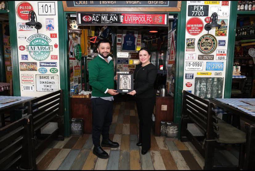 Mustafa Gökberk Sezgin, Başkan Gürkaynak’ı ağırladı