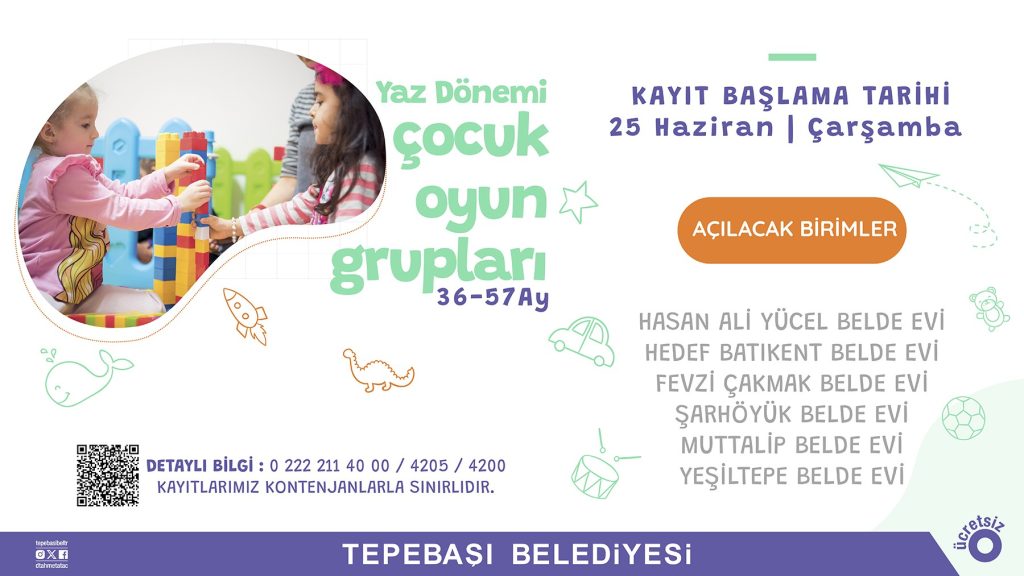 Çocuklar Belde Evleri’nde doyasıya eğlenecek