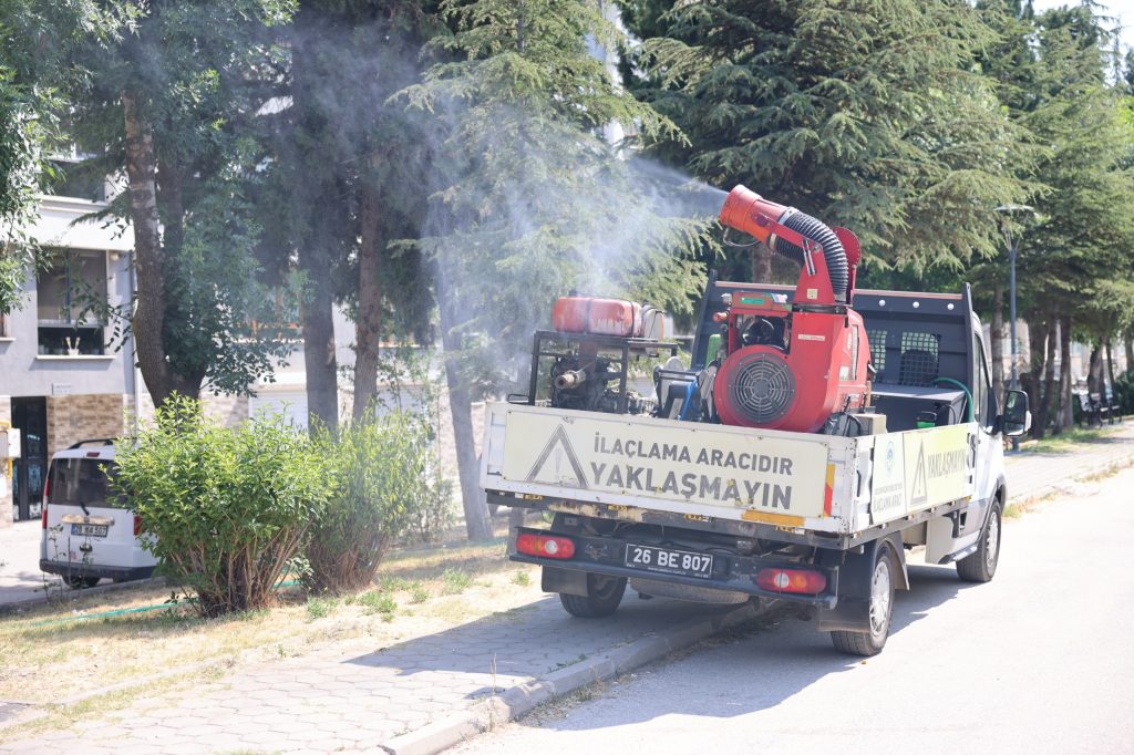 Odunpazarı çevre sağlığı için ilaçlanıyor