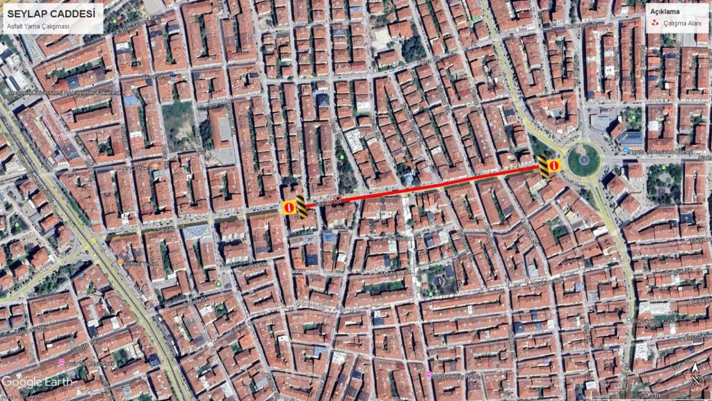 Sürücüler dikkat! Seylap Caddesi’nde asfalt çalışması yapılacak