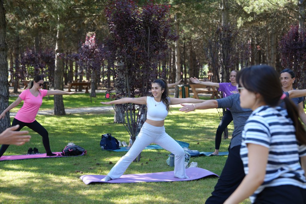 2 bin kişi birlikte spor yaptı
