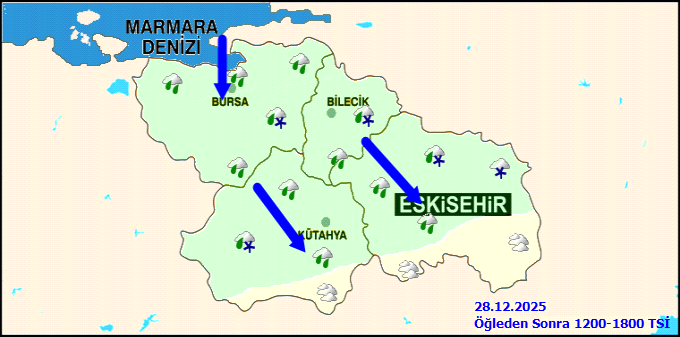 Kar yağışı yarın da devam edecek