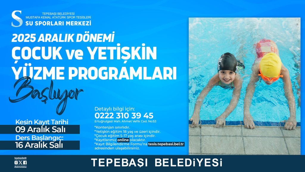 Yüzme kayıtları başlıyor!