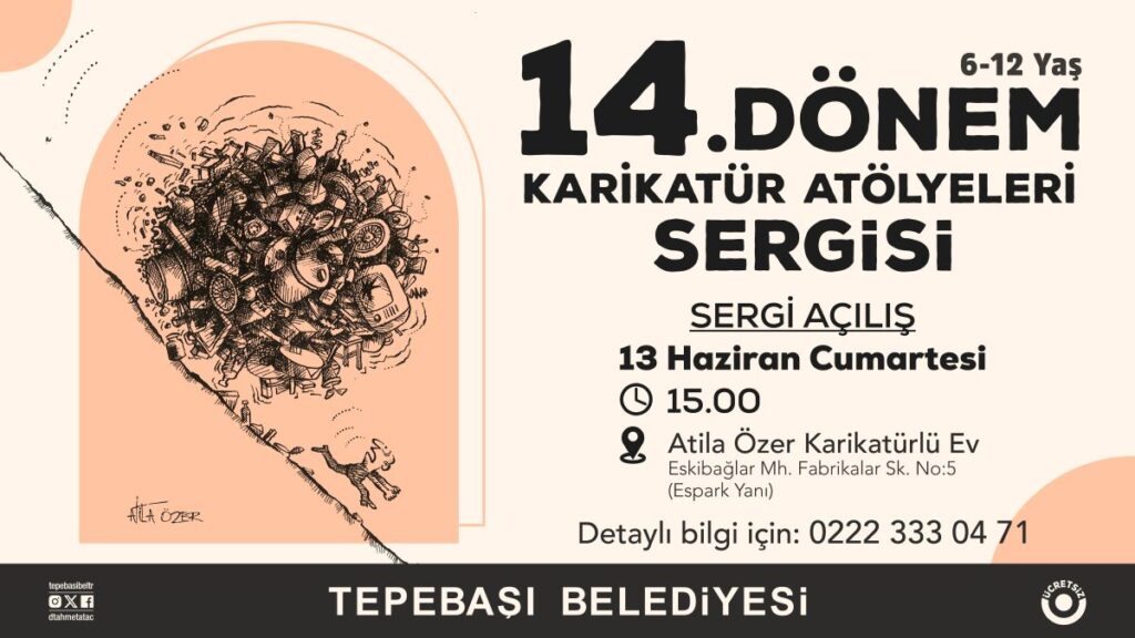 Minik karikatüristlerin eserleri sergilenecek