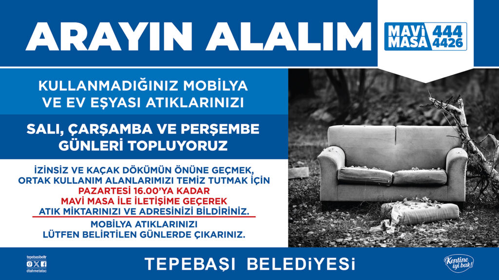Mobilya atıkları Mavi Masa ile toplanıyor