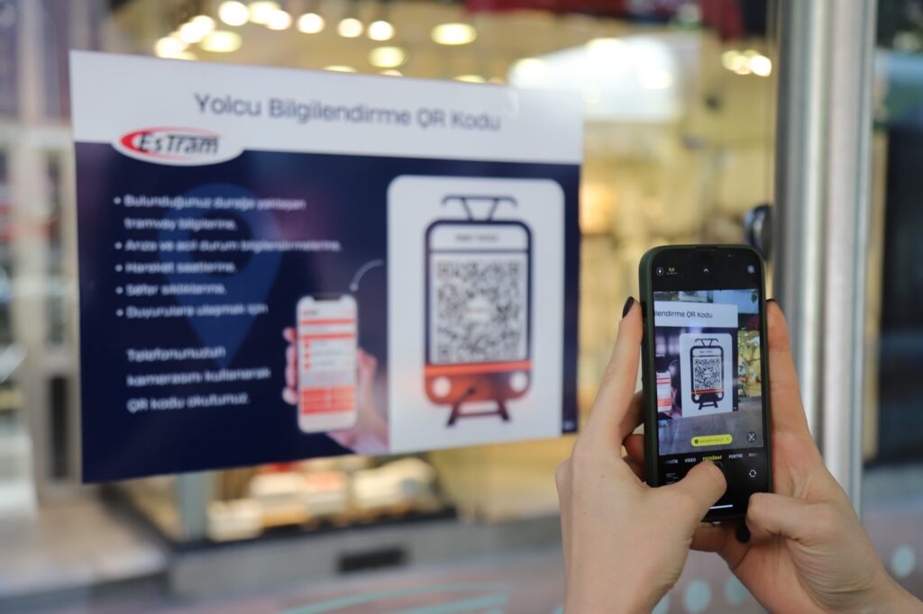 Yolcular QR kod ile tramvayların bilgisine ulaşacak