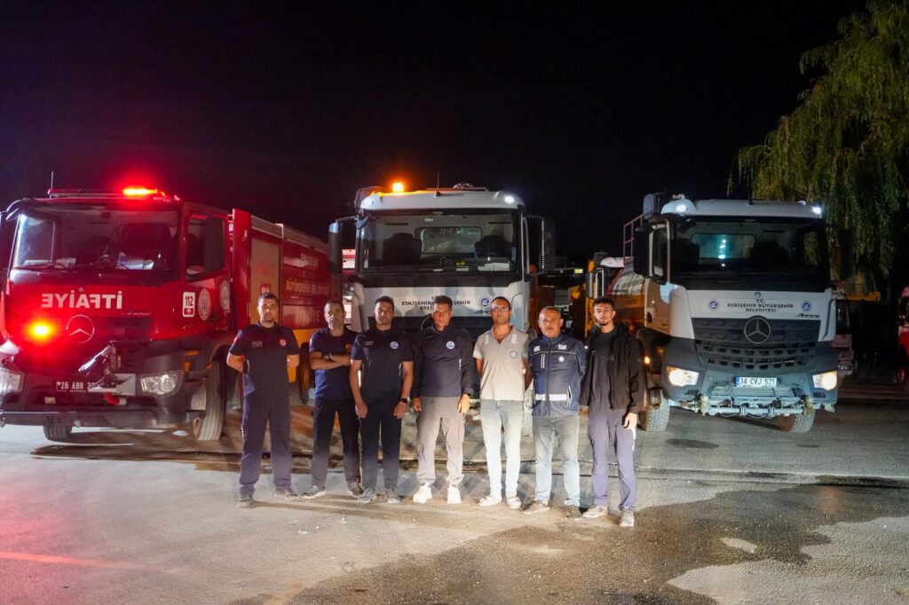 Aydın’daki yangınlara destek ekibi Eskişehir’den yola çıktı